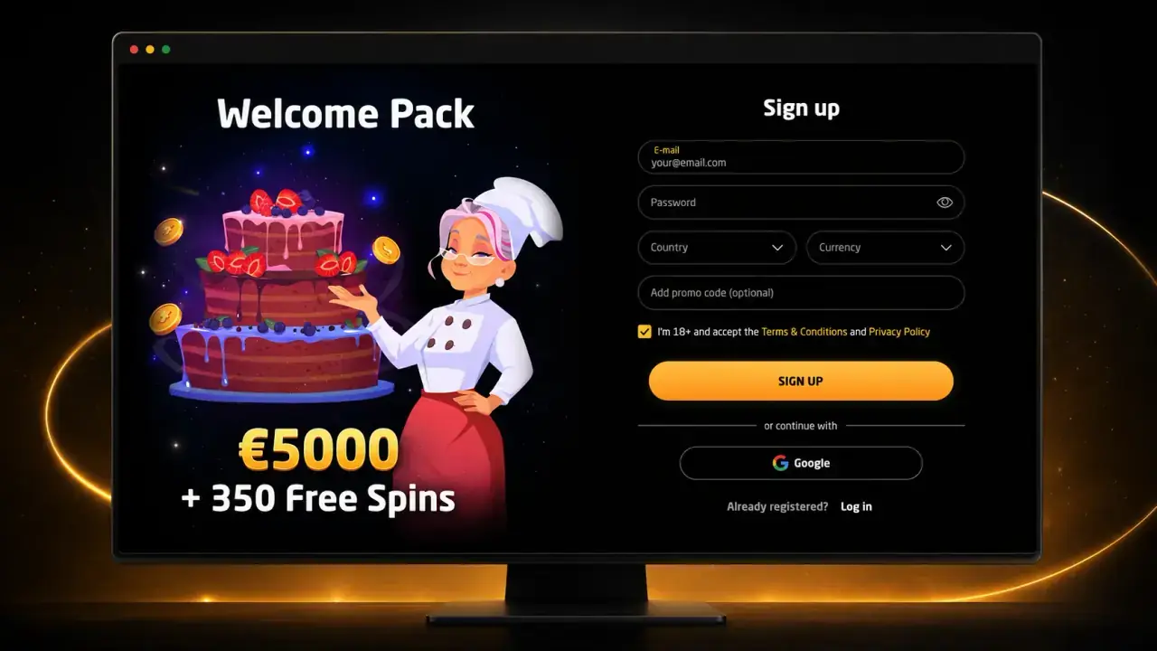 Stay Casino account details form